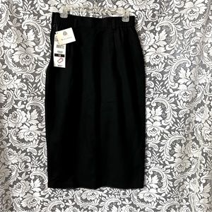 Norton McNaughton Black Wool Skirt New with Tags Size 12